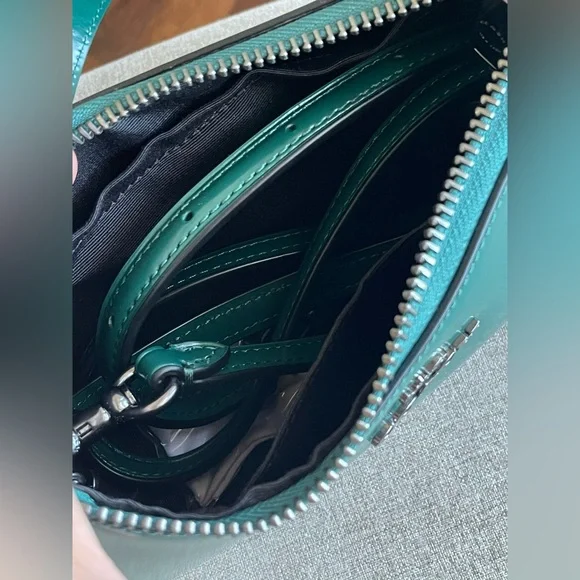 NWT！COACH TERI MINI SHOULDER CROSSBODY BAG（CW310）EMERALD GREEN fast shipping